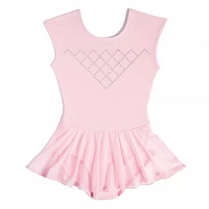 Moret Kids XS Pink Rhinestone Leotard